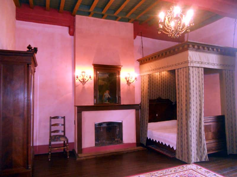 Chambre Marguerite de Navarre au Château de Malvirade