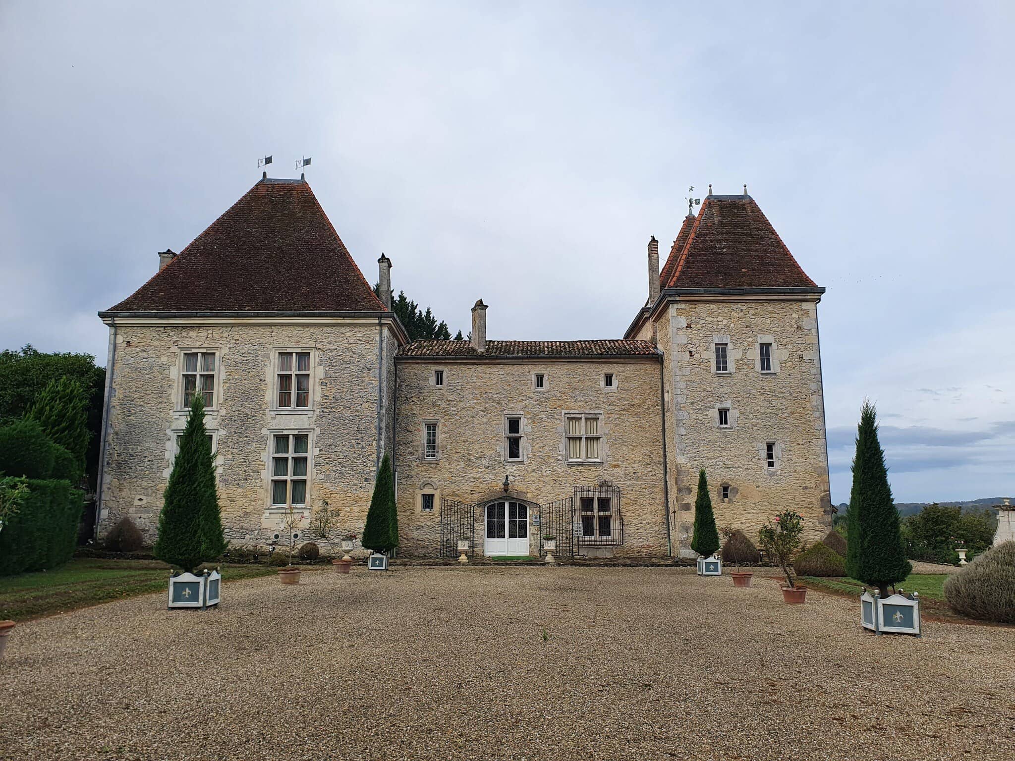 Château de Malvirade vu depuis le parc